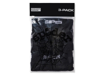 Sp5der Boxer Briefs (3 Pack) Black