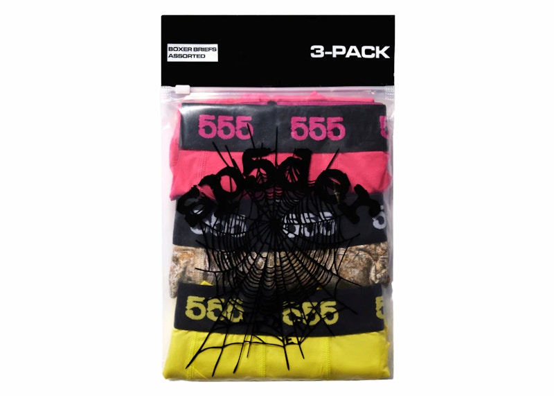 Sp5der Boxer Briefs (Set of 3) Multicolor