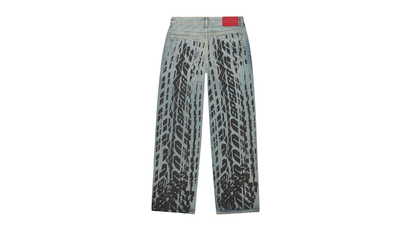 Sp5der Burnout Denim Jeans Indigo