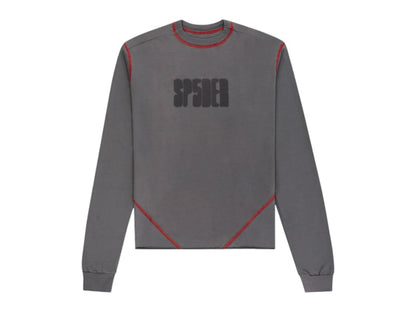 Sp5der Contrast Stitch L/S Shirt Taupe