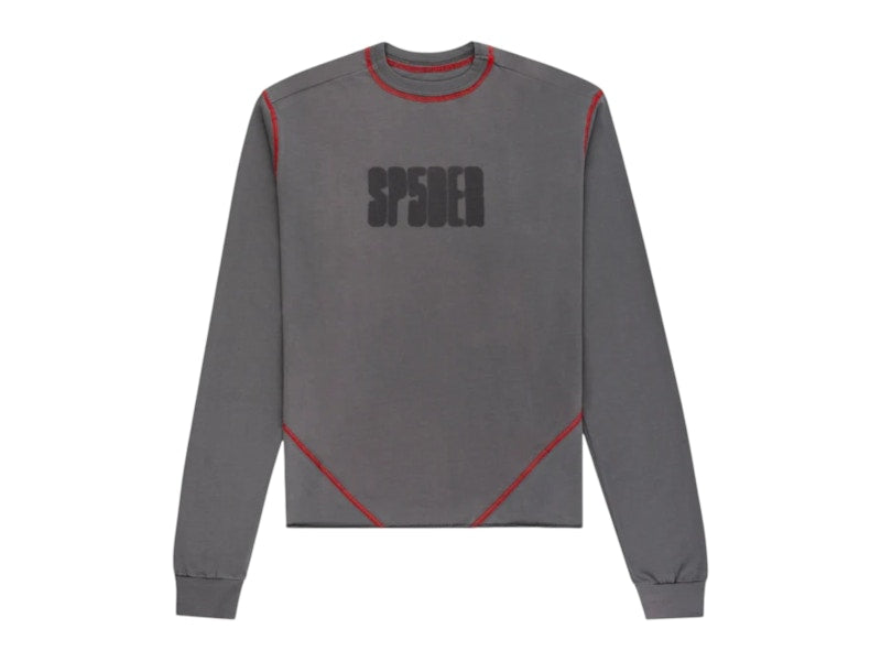 Sp5der Contrast Stitch L/S Shirt Taupe