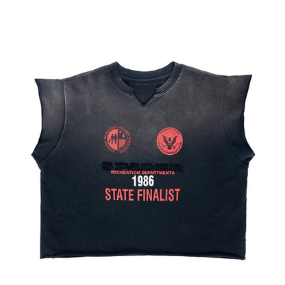 Sp5der Cut Sweatshirt Vintage Black