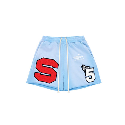 Sp5der Cut Sweatshort Vintage Blue
