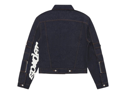 Sp5der Denim V3 Truck Jacket Indigo Denim