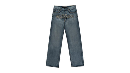 Sp5der Denim Work Pant Light Blue Wash