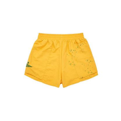 Sp5der Double Layer Shorts Yellow