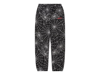 Sp5der Embroidered AOP Sweatpant Black