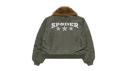 Sp5der Flight Jacket Army Green