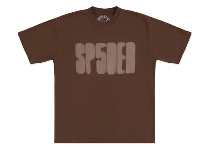 Sp5der Focused Logo Tee Brown