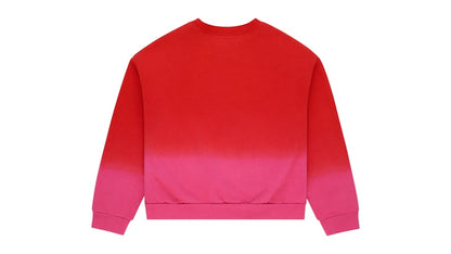 Sp5der Gradient Crewneck Red