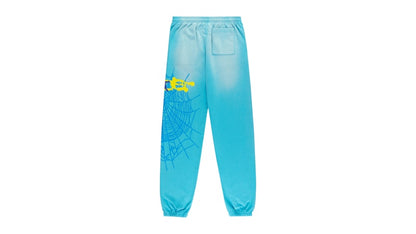 Sp5der Heavy Web Sweatpant Cyan