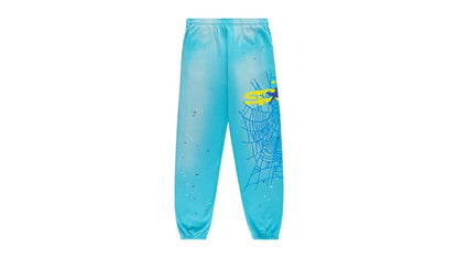 Sp5der Heavy Web Sweatpant Cyan