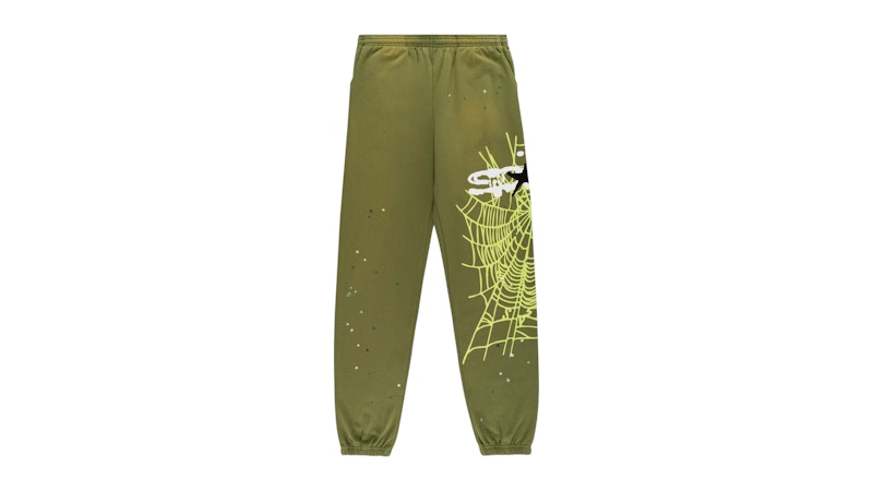 Sp5der Heavy Web Sweatpant Olive