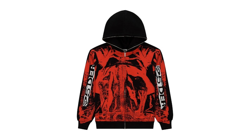 Sp5der JP5 Moto Hoodie Black