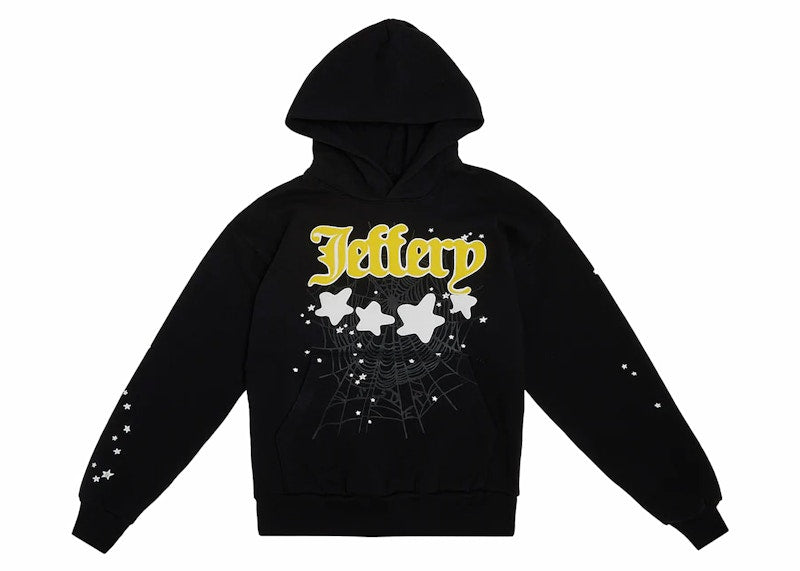 Sp5der Jeffery Hoodie Black