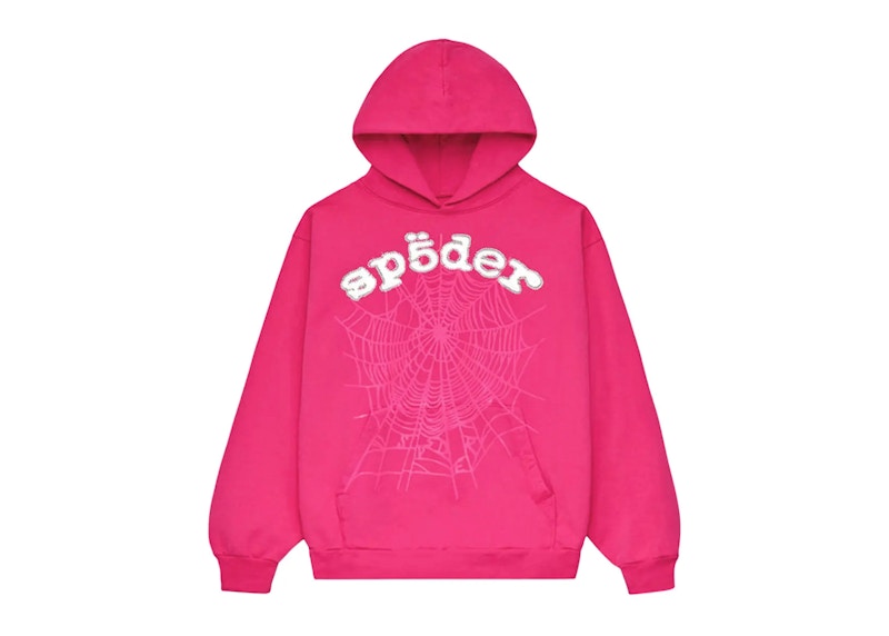 Sp5der Legacy Hoodie Pink/White