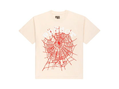 Sp5der Legacy Logo Heavyweight Tee Cream