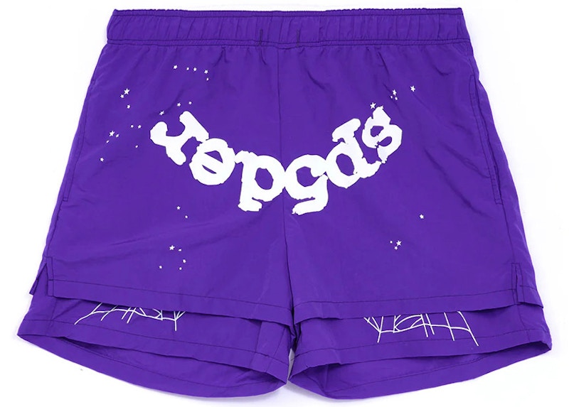 Sp5der Logo Short Grape