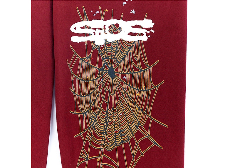 Sp5der Logo Sweatpant Maroon