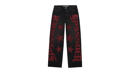 Sp5der MX555 Jeans Black