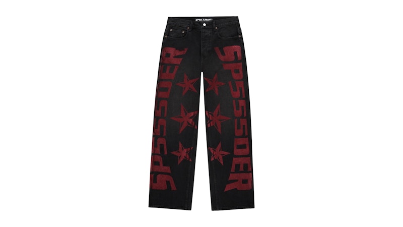 Sp5der MX555 Jeans Black