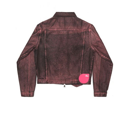 Sp5der Metallic Wash Denim Jacket Multi