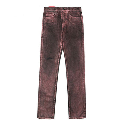 Sp5der Metallic Wash Jeans Multi