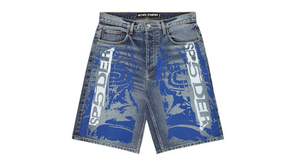 Sp5der Moto GT Denim Short Indigo