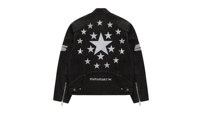 Sp5der Motorsport Denim Jacket Black