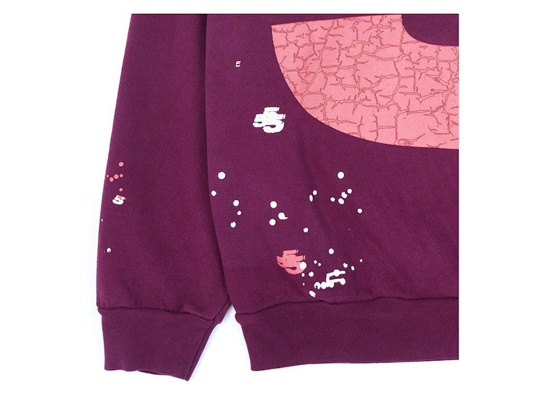 Sp5der Nocturnal Highway Hoodie Dark Purple