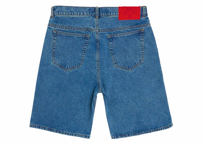 Sp5der OG Logo Denim Short Blue Denim