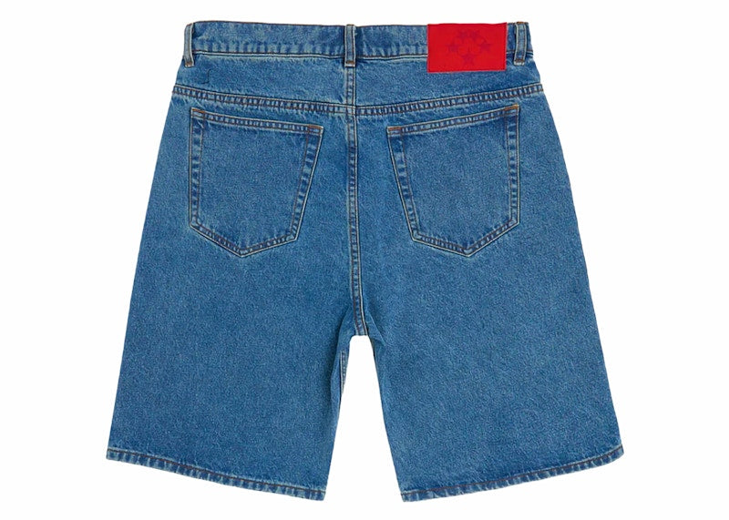 Sp5der OG Logo Denim Short Blue Denim
