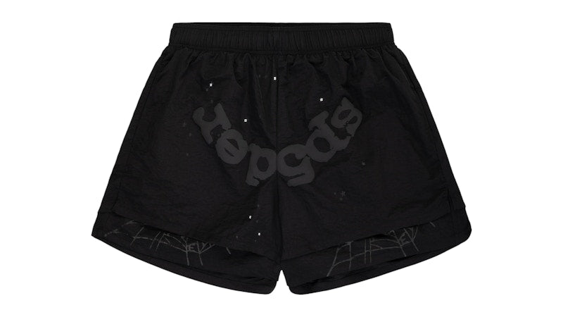 Sp5der OG Web Double Layer Short Black