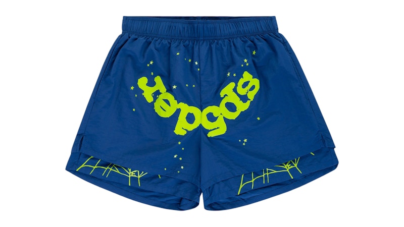 Sp5der OG Web Double Layer Short Blue/Green
