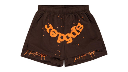 Sp5der OG Web Double Layer Short Brown/Orange