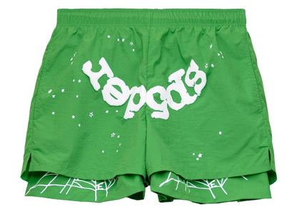 Sp5der OG Web Double Layer Short Green
