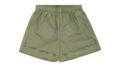 Sp5der OG Web Double Layer Short Sage