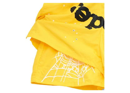 Sp5der OG Web Double Layer Short Yellow