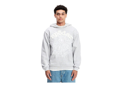 Sp5der OG Web Hoodie Heather Grey