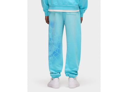 Sp5der OG Web V2 Spray Sweatpant Light Blue