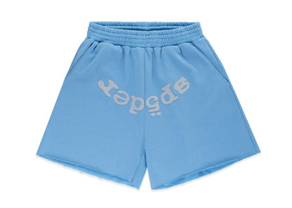 Sp5der OG Web V2 Sweatshort Dusty Blue