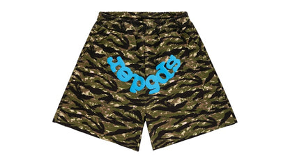 Sp5der OG Web V2 Tiger Camo Sweatshort Tiger Camo
