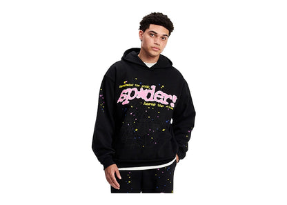 Sp5der P*NK V2 Hoodie Black