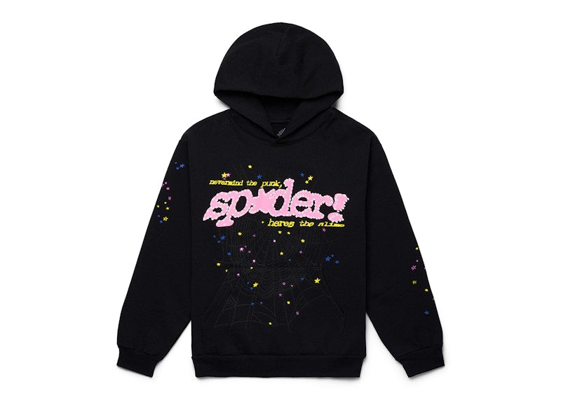 Sp5der P*NK V2 Hoodie Black