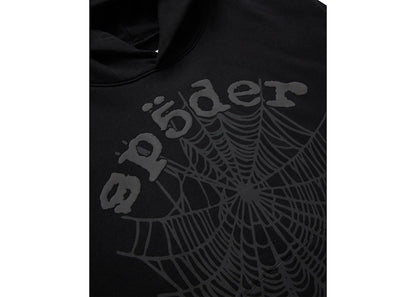 Sp5der Phantom Web Hoodie Black