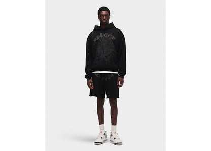 Sp5der Phantom Web Hoodie Black