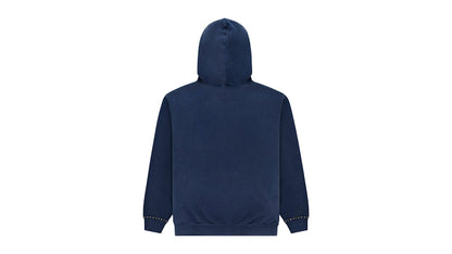 Sp5der Punk V3 Studded Hoodie Blue