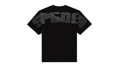 Sp5der Rhinestone Silk Tee Black