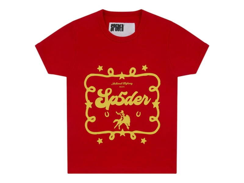 Sp5der Rodeo Poster Baby Tee Red