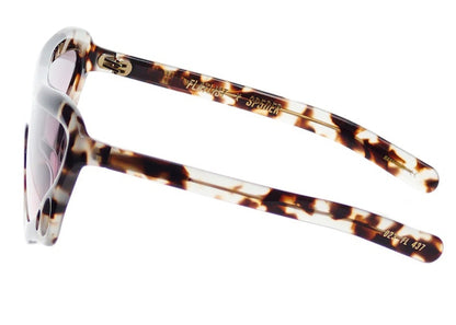 Sp5der SP5 X Flatlist Eyewear "Beetle" Sunglasses Smoke Havana Vintage